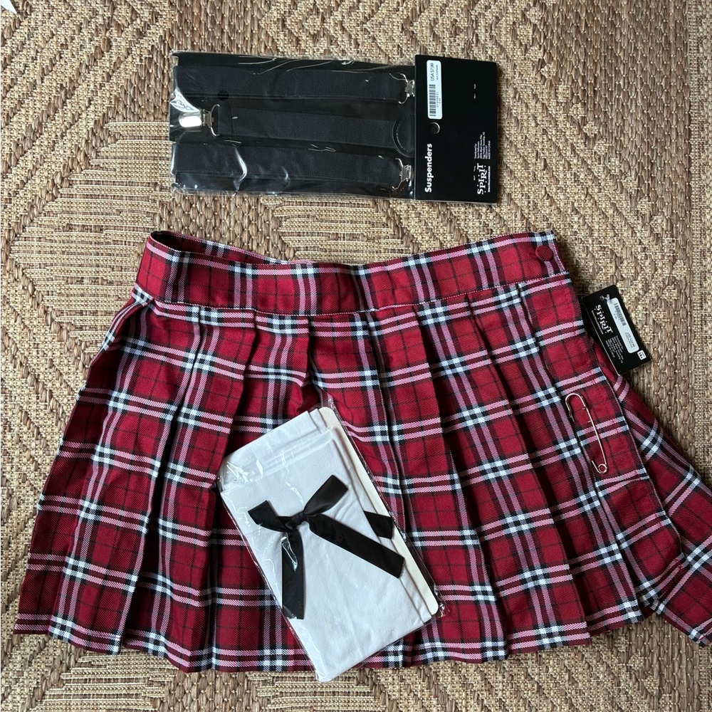 NWT Spirit Halloween Schoolgirl Costume